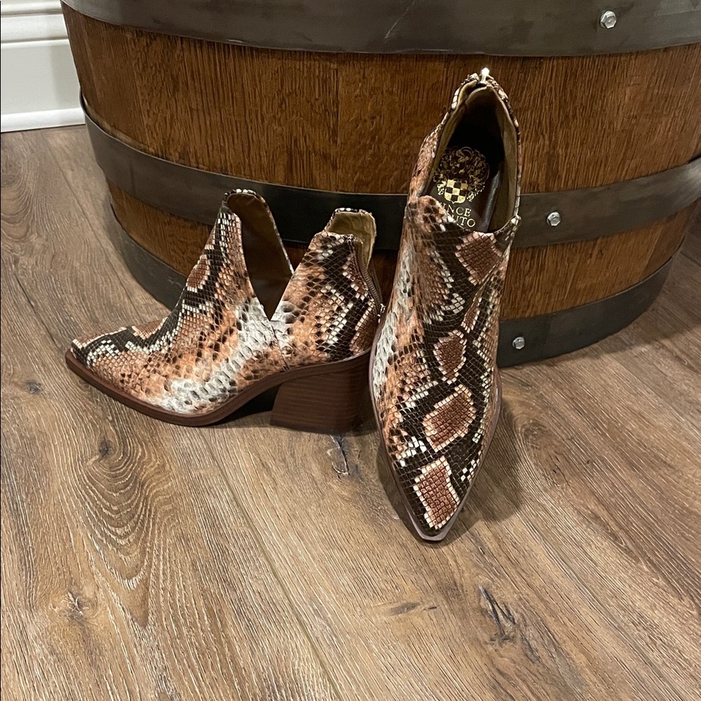 Never worn Snakeskin Ankle Boots